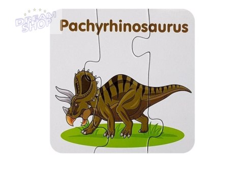 Puzzle edukacyjne przyjaciele dinozaurów 10 el Puzzle edukacyjne przyjaciele dinozaurów 10 el