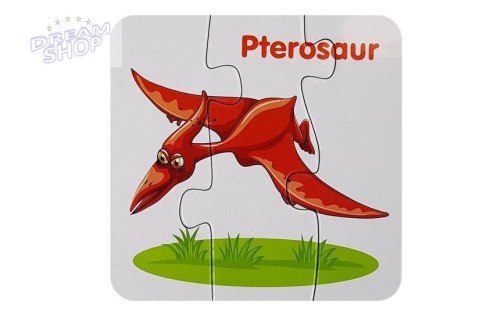 Puzzle edukacyjne przyjaciele dinozaurów 10 el Puzzle edukacyjne przyjaciele dinozaurów 10 el