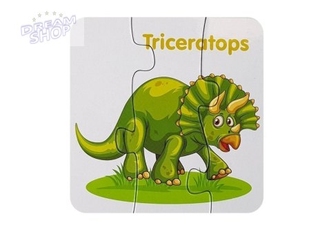 Puzzle edukacyjne przyjaciele dinozaurów 10 el Puzzle edukacyjne przyjaciele dinozaurów 10 el