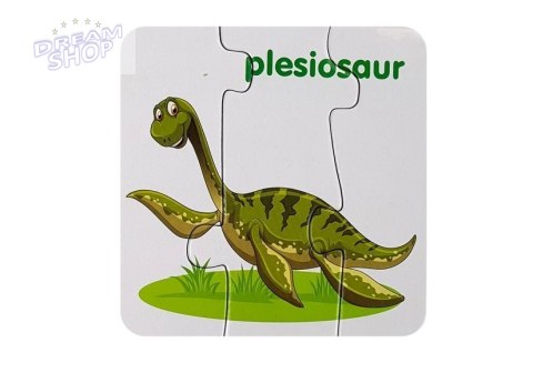 Puzzle edukacyjne przyjaciele dinozaurów 10 el Puzzle edukacyjne przyjaciele dinozaurów 10 el