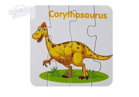Puzzle edukacyjne przyjaciele dinozaurów 10 el Puzzle edukacyjne przyjaciele dinozaurów 10 el
