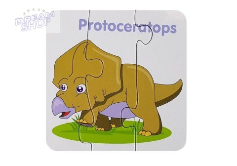 Puzzle edukacyjne przyjaciele dinozaurów 10 el Puzzle edukacyjne przyjaciele dinozaurów 10 el