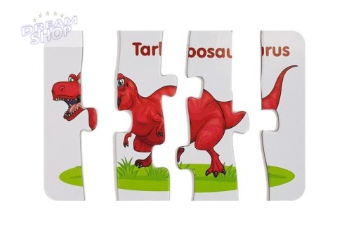 Puzzle edukacyjne przyjaciele dinozaurów 10 el Puzzle edukacyjne przyjaciele dinozaurów 10 el