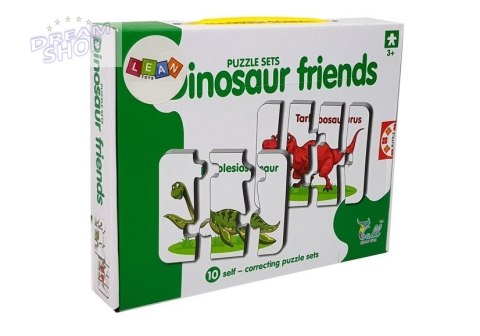 Puzzle edukacyjne przyjaciele dinozaurów 10 el Puzzle edukacyjne przyjaciele dinozaurów 10 el
