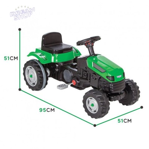 WOOPIE Traktor Ciagnik na Pedały Zielony