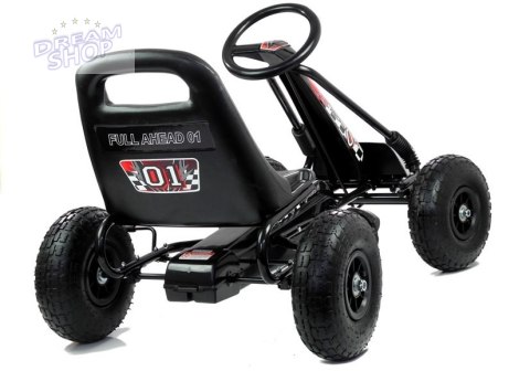 Gokart Czarny A-15 Pompowane Koła Gokart Czarny A-15 Pompowane Koła