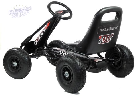 Gokart Czarny A-15 Pompowane Koła Gokart Czarny A-15 Pompowane Koła