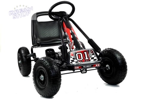 Gokart Czarny A-15 Pompowane Koła Gokart Czarny A-15 Pompowane Koła