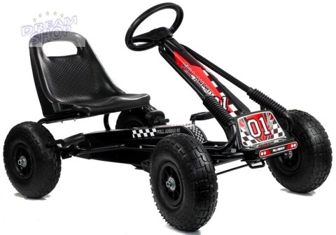 Gokart Czarny A-15 Pompowane Koła Gokart Czarny A-15 Pompowane Koła