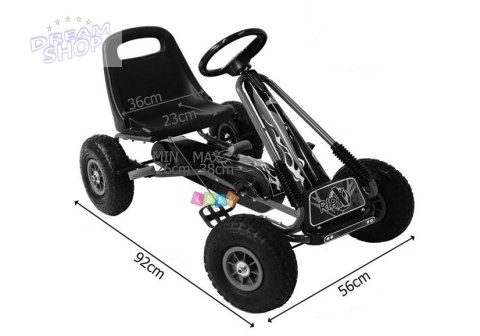 Gokart Zielony A-15 Pompowane Koła Gokart Zielony A-15 Pompowane Koła
