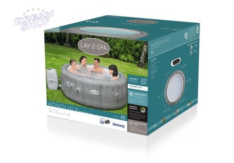Dmuchane SPA z Masażem i Podgrzewaczem Wody 6 Osobowe 196 x 71 cm Bestway 60019 Dmuchane SPA z Masażem i Podgrzewaczem Wody 6 Osobowe 196 x 71 cm Bestway 60019