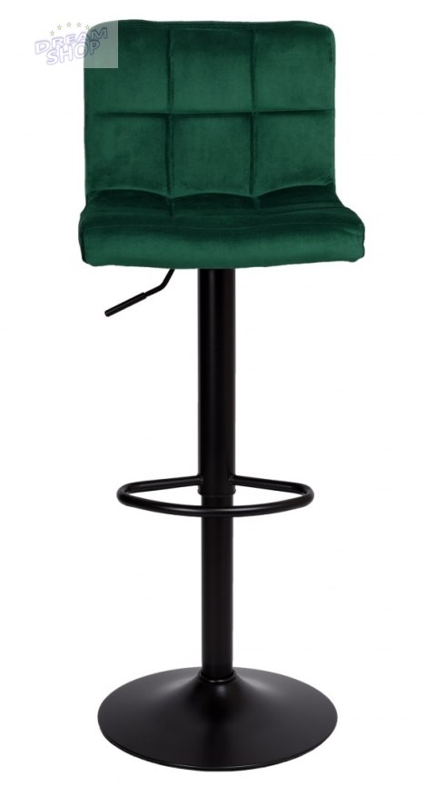 Krzesło barowe ARAKO BLACK aksamitne ciemnozielone VELVET Krzesło barowe ARAKO BLACK aksamitne ciemnozielone VELVET