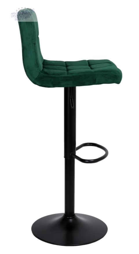 Krzesło barowe ARAKO BLACK aksamitne ciemnozielone VELVET Krzesło barowe ARAKO BLACK aksamitne ciemnozielone VELVET