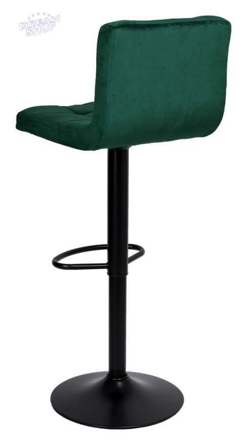 Krzesło barowe ARAKO BLACK aksamitne ciemnozielone VELVET Krzesło barowe ARAKO BLACK aksamitne ciemnozielone VELVET