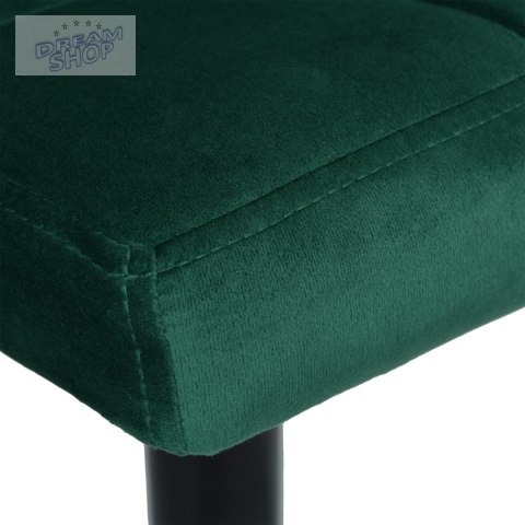 Krzesło barowe ARAKO BLACK aksamitne ciemnozielone VELVET Krzesło barowe ARAKO BLACK aksamitne ciemnozielone VELVET