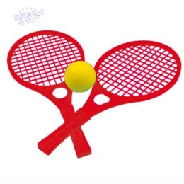 WOOPIE Rakietki Fun Tennis Paletki Dla Dzieci Zestaw Czerwony