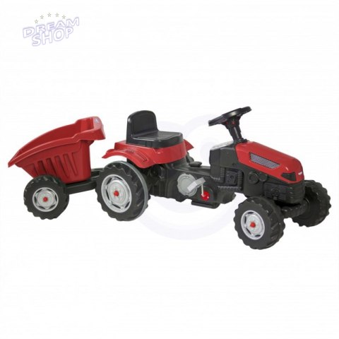 WOOPIE Traktor MAXI na pedały z przyczepą Czerwony WOOPIE Traktor MAXI na pedały z przyczepą Czerwony