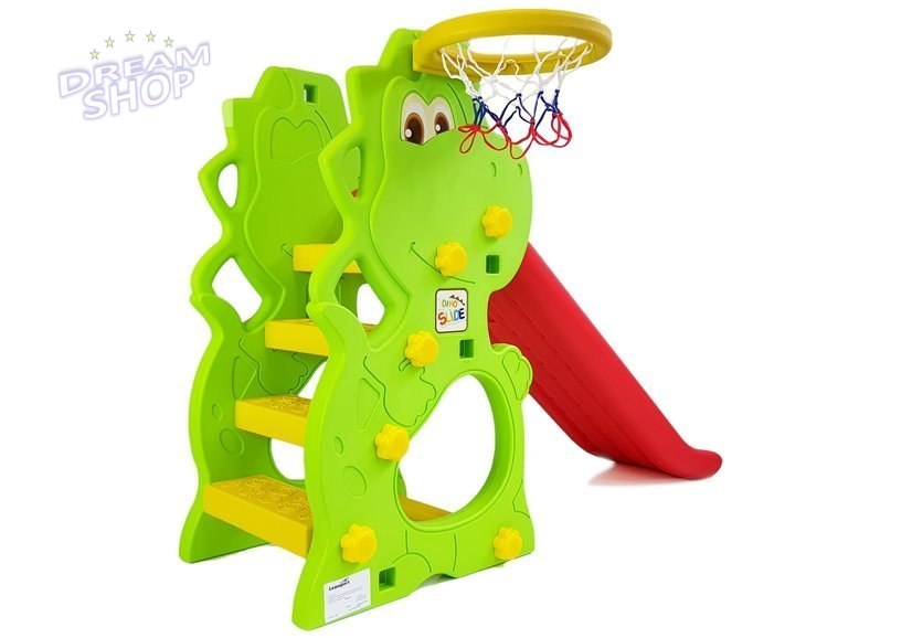 Zjeżdżalnia Plastikowa DINO z Koszem Zjeżdżalnia Plastikowa DINO z Koszem