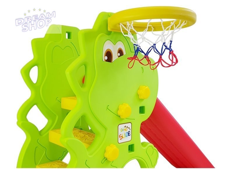 Zjeżdżalnia Plastikowa DINO z Koszem Zjeżdżalnia Plastikowa DINO z Koszem