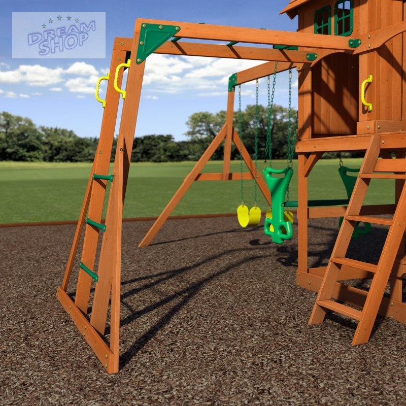 Backyard Discovery Springboro drewniany plac zabaw 7w1 wykonany z drewna cedrowego Backyard Discovery Springboro drewniany plac zabaw 7w1 wykonany z drewna cedrowego