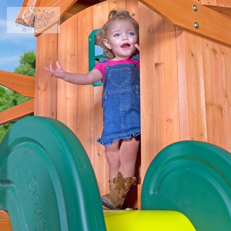 Backyard Discovery Springboro drewniany plac zabaw 7w1 wykonany z drewna cedrowego Backyard Discovery Springboro drewniany plac zabaw 7w1 wykonany z drewna cedrowego