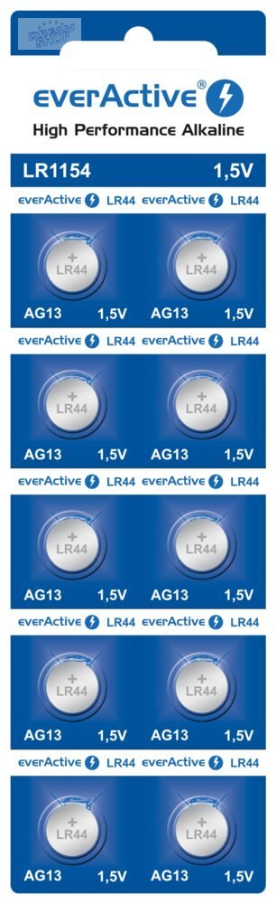 Bateria everActive Alkaline G13 LR1154 blister 10s
