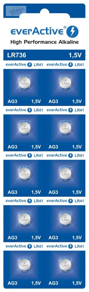 Bateria everActive Alkaline G3 LR736 blister 10szt