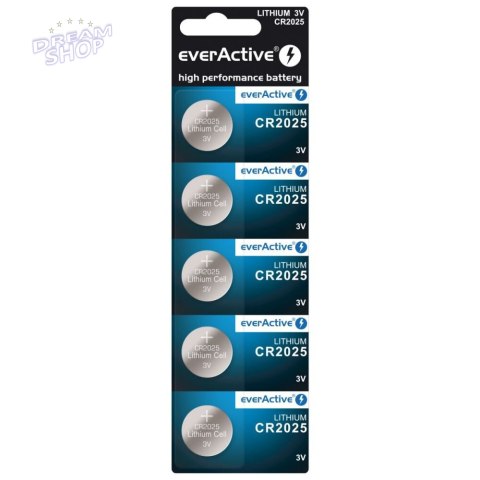 Bateria everActive litowa CR2025 blister 5szt.