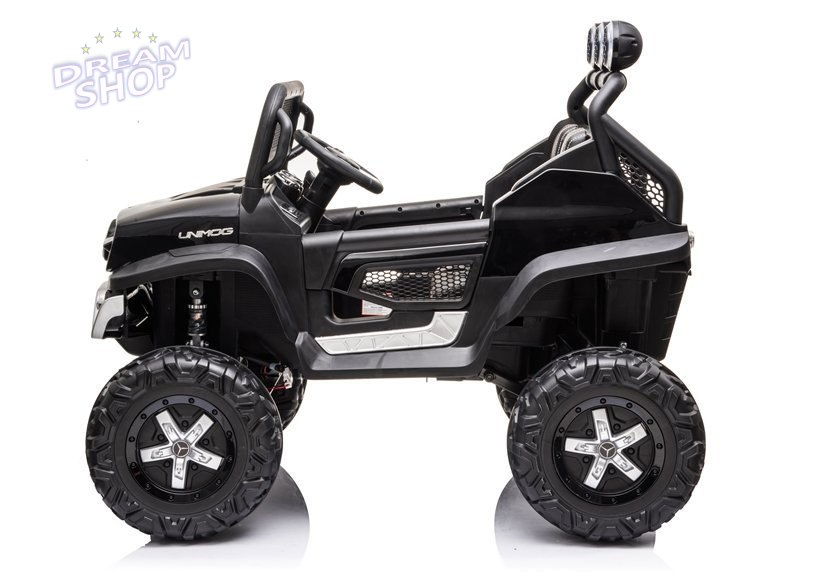 Pojazd na Akumulator Mercedes Unimog S Czarny Pojazd na Akumulator Mercedes Unimog S Czarny