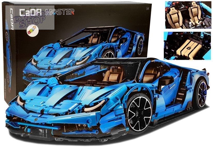 Klocki Konstrukcyjne Auto Cada 770-4 Master Samochód Wyścigowy 3842 Elementy Klocki Konstrukcyjne Auto Cada 770-4 Master Samochód Wyścigowy 3842 Elementy