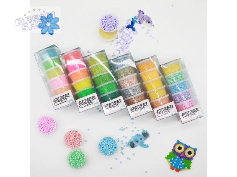 Prasowanka, Prasowanki, Koraliki Uzupełniające Do Prasowanek, 6 Kolorów, Uzupełniacz, Zapas - PASTELOWE KOLORY MIX 3000 Szt