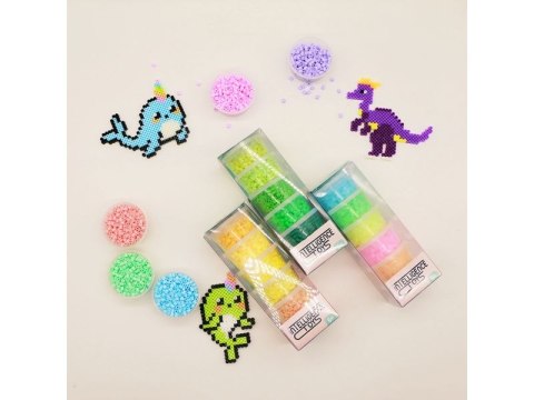 Prasowanki, Prasowanka, Koraliki Uzupełniające Do Prasowanek, 6 Kolorów, Uzupełniacz, Zapas - FLUORESCENCYJNE 3000szt