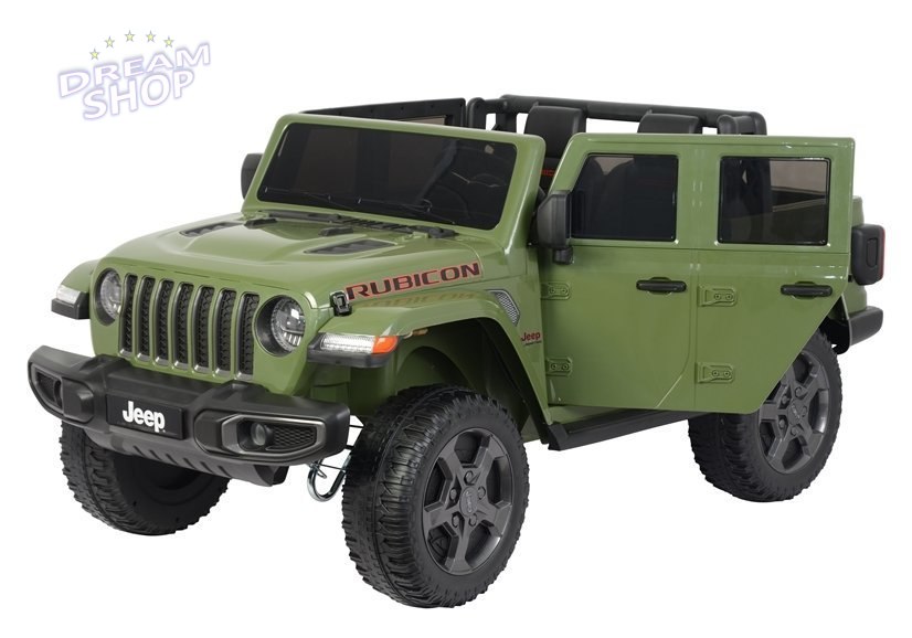 Samochód na akumulator Jeep 6768R zielony Samochód na akumulator Jeep 6768R zielony