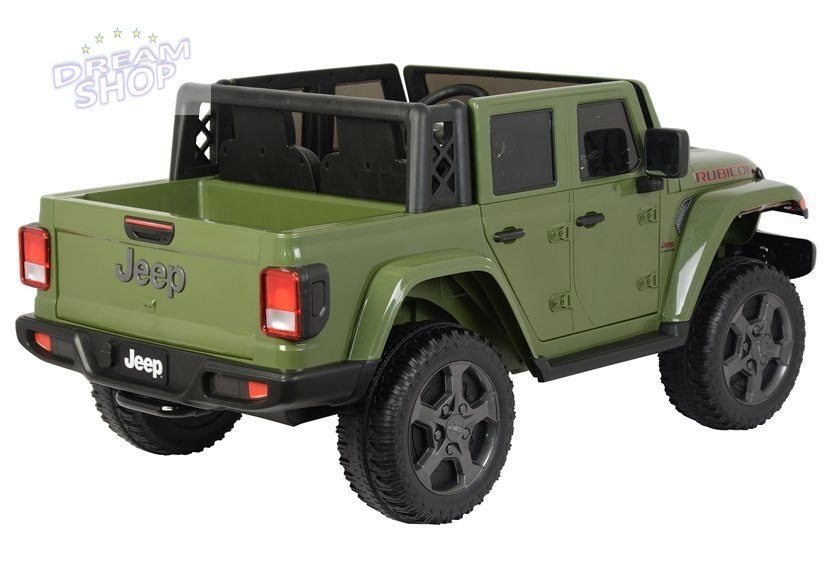 Samochód na akumulator Jeep 6768R zielony Samochód na akumulator Jeep 6768R zielony