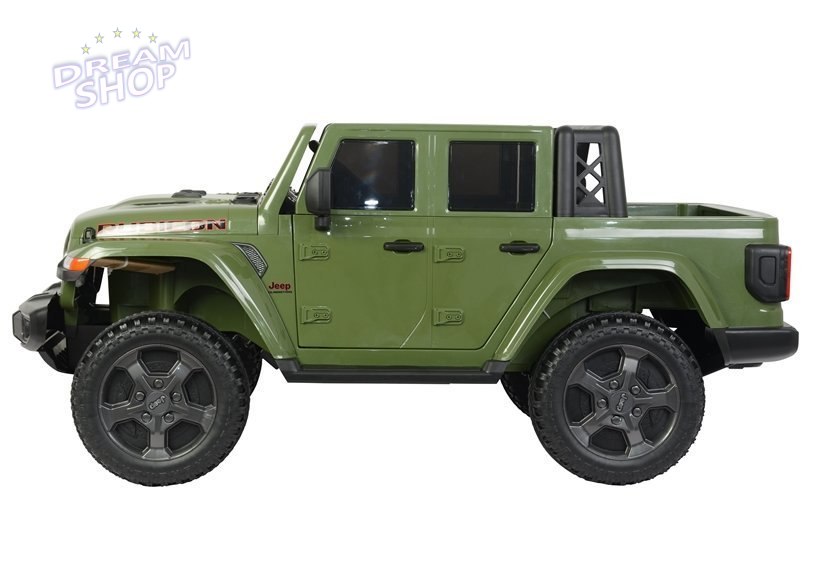 Samochód na akumulator Jeep 6768R zielony Samochód na akumulator Jeep 6768R zielony