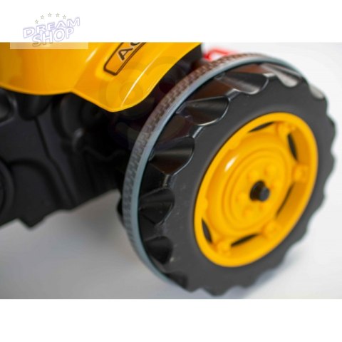 WOOPIE Ogromny Traktor Na Pedały Spychacz Żółty WOOPIE Ogromny Traktor Na Pedały Spychacz Żółty