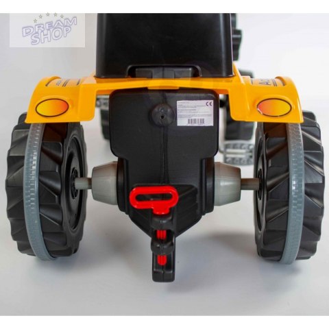 WOOPIE Ogromny Traktor Na Pedały Spychacz Żółty WOOPIE Ogromny Traktor Na Pedały Spychacz Żółty