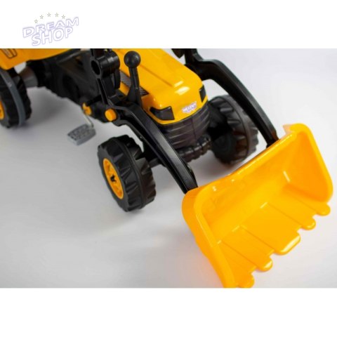 WOOPIE Ogromny Traktor Na Pedały Spychacz Żółty WOOPIE Ogromny Traktor Na Pedały Spychacz Żółty