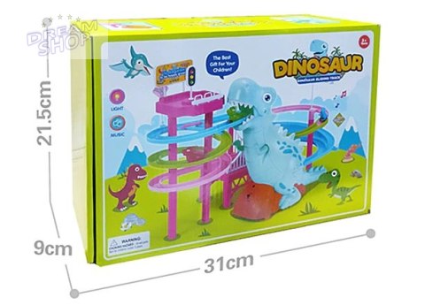 Wyścig dinozaurów tor dinozaur dźwięki światła Wyścig dinozaurów tor dinozaur dźwięki światła