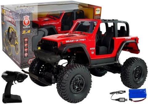 Auto Terenowe Jeep Zdalnie Sterowane 2.4G Czerwone Auto Terenowe Jeep Zdalnie Sterowane 2.4G Czerwone