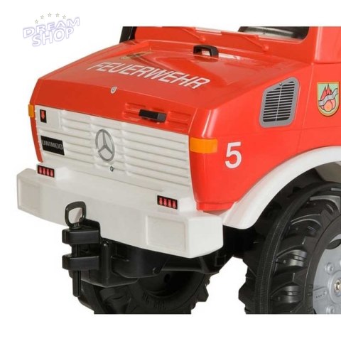 Rolly Toys Unimog Mercedes Benz Samochód na pedały Straż + Kogut Rolly Toys Unimog Mercedes Benz Samochód na pedały Straż + Kogut