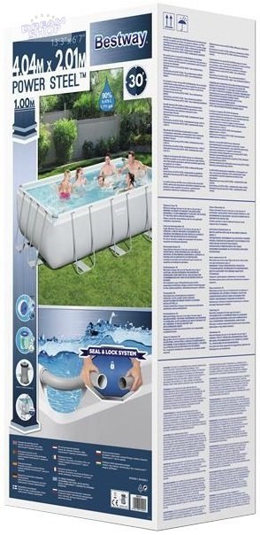 Basen Ogrodowy Stelażowy 404 x 201 x 100 cm Bestway 56441 Basen Ogrodowy Stelażowy 404 x 201 x 100 cm Bestway 56441