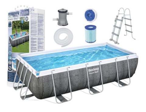 Basen Ogrodowy Stelażowy 404 x 201 x 100 cm Bestway 56721 Basen Ogrodowy Stelażowy 404 x 201 x 100 cm Bestway 56721