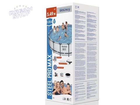 Basen Ogrodowy Stelażowy 549 x 122 cm Bestway 56462 Basen Ogrodowy Stelażowy 549 x 122 cm Bestway 56462