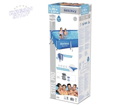 Basen Stelażowy 300 x 201 x 66 cm Bestway 56411 Basen Stelażowy 300 x 201 x 66 cm Bestway 56411