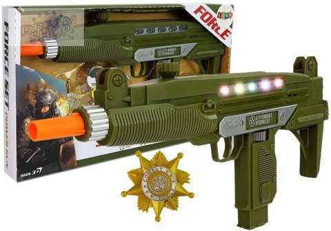 Zestaw Wojskowy Pistolet Dźwięk Światła Odznaka 37 cm Zestaw Wojskowy Pistolet Dźwięk Światła Odznaka 37 cm