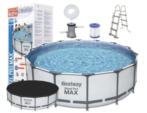 Basen Stelażowy 457 cm x 122 cm Bestway 56438 Basen Stelażowy 457 cm x 122 cm Bestway 56438