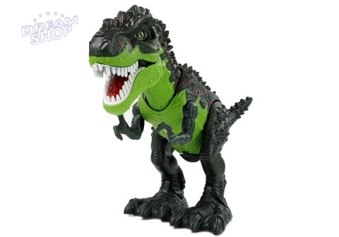 Dinozaur Na Baterie Składa Jaja Zieje Ogniem Para Wodna Zielony Dinozaur Na Baterie Składa Jaja Zieje Ogniem Para Wodna Zielony
