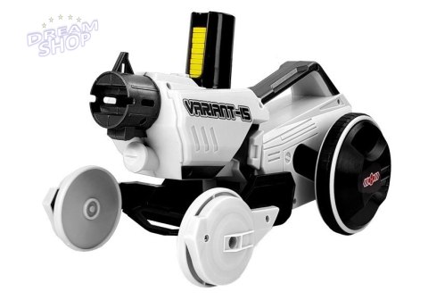 Pistolet Wyrzutnia Autko 2 w 1 Zdalnie Sterowany Piankowe Krążki Biały 2,4 G Pistolet Wyrzutnia Autko 2 w 1 Zdalnie Sterowany Piankowe Krążki Biały 2,4 G