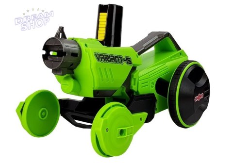 Pistolet Wyrzutnia Autko 2 w 1 Zdalnie Sterowany Piankowe Krążki Zielony Pistolet Wyrzutnia Autko 2 w 1 Zdalnie Sterowany Piankowe Krążki Zielony